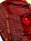Kt 2114 Mul Cotton Silk Printed Bandhej Sarees